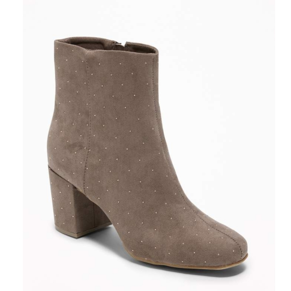 Old Navy Gray heeled boots